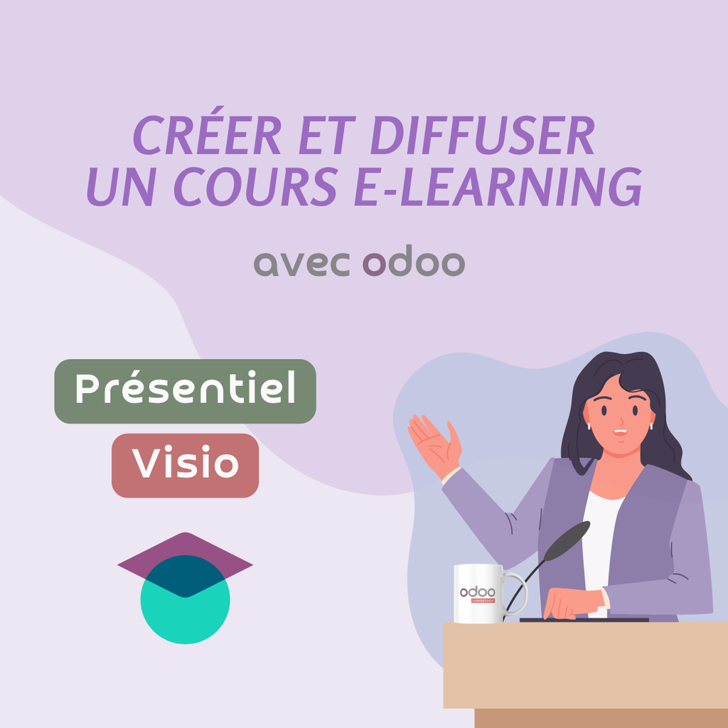 Créer et diffuser un cours e-learning avec Odoo