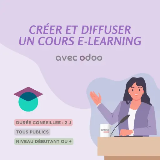 Créer et diffuser un cours e-learning avec Odoo